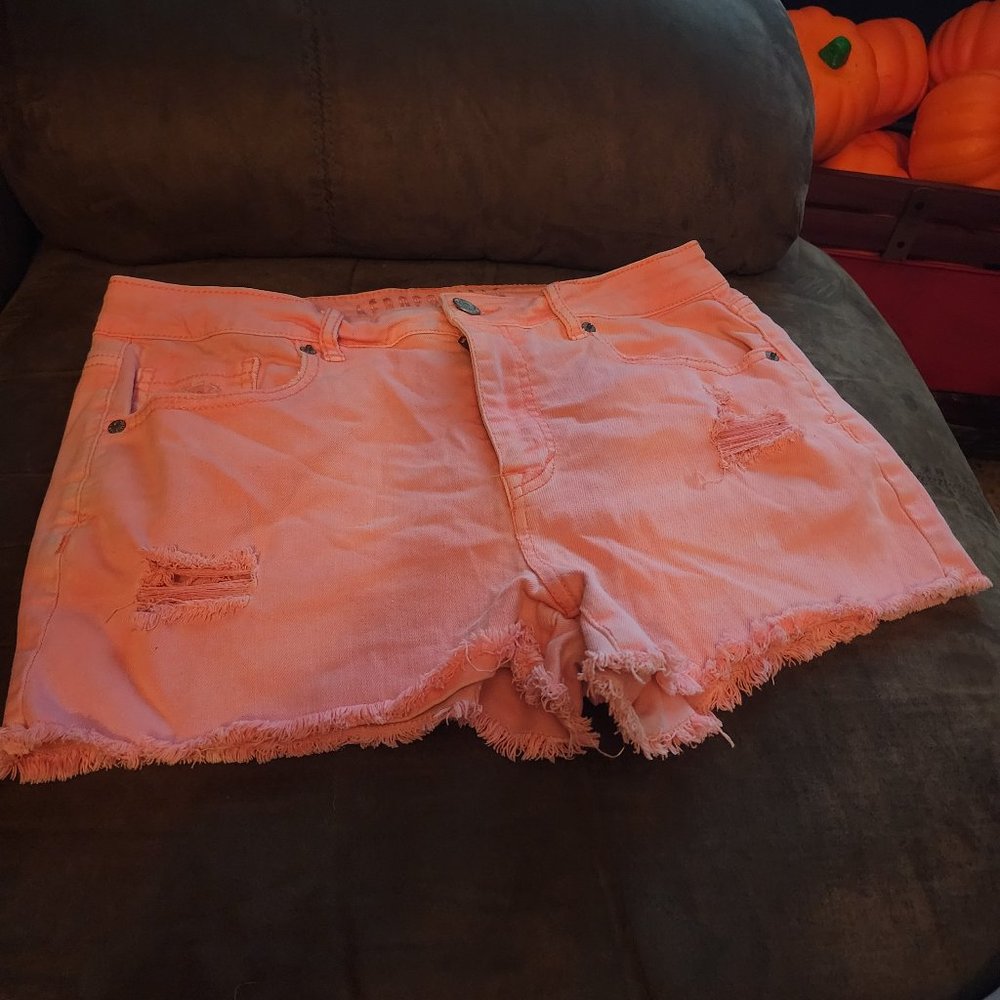 Ladies Aeropostle pink Denim Shorts